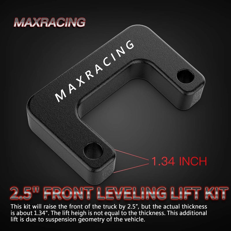 Maxracing 2.5" Leveling Lift Kit Compatible with 2007-2026 Chevy Avalanche Silverado Suburban 1500 Tahoe Sierra Yukon XL1500 - Image 4